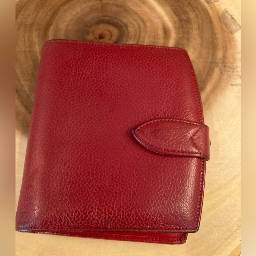 Vintage Coach Madison Continental Clutch Wallet With Kisslock Scarlet Red❤️ Rare - Picture 1 of 16